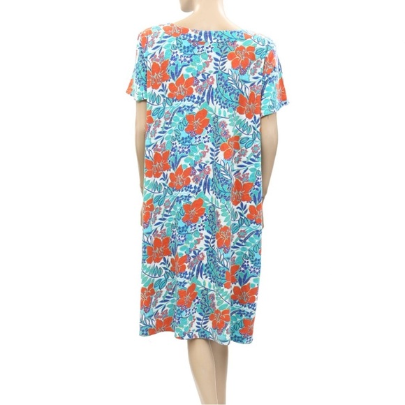 TALBOTS Tropical Cotton Dress, EUC - Picture 3 of 12